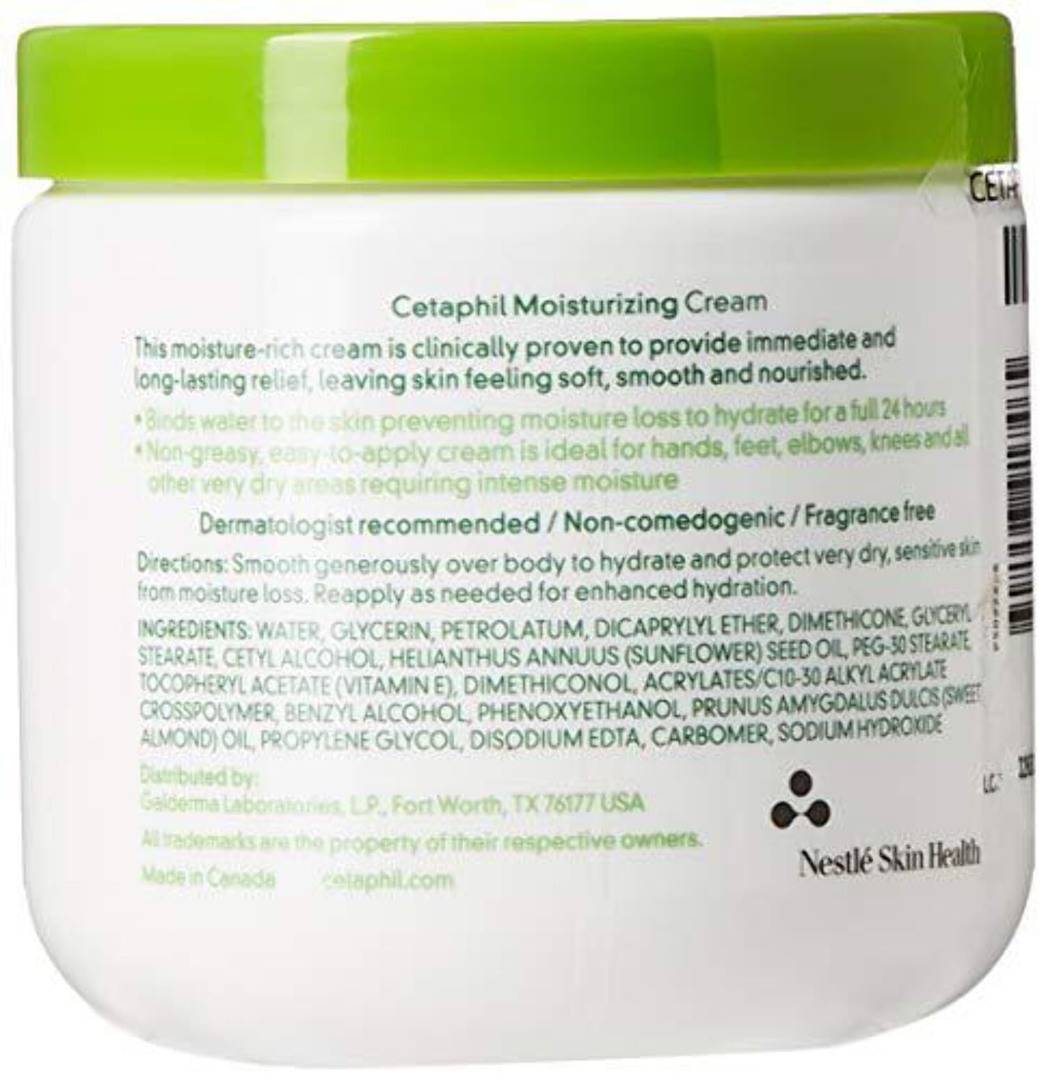 (2 pack) Cetaphil Moisturizing Cream, Hydrating Moisturizer For Dry To Very Dry, Sensitive Skin, Fragrance Free, 16 Oz.,