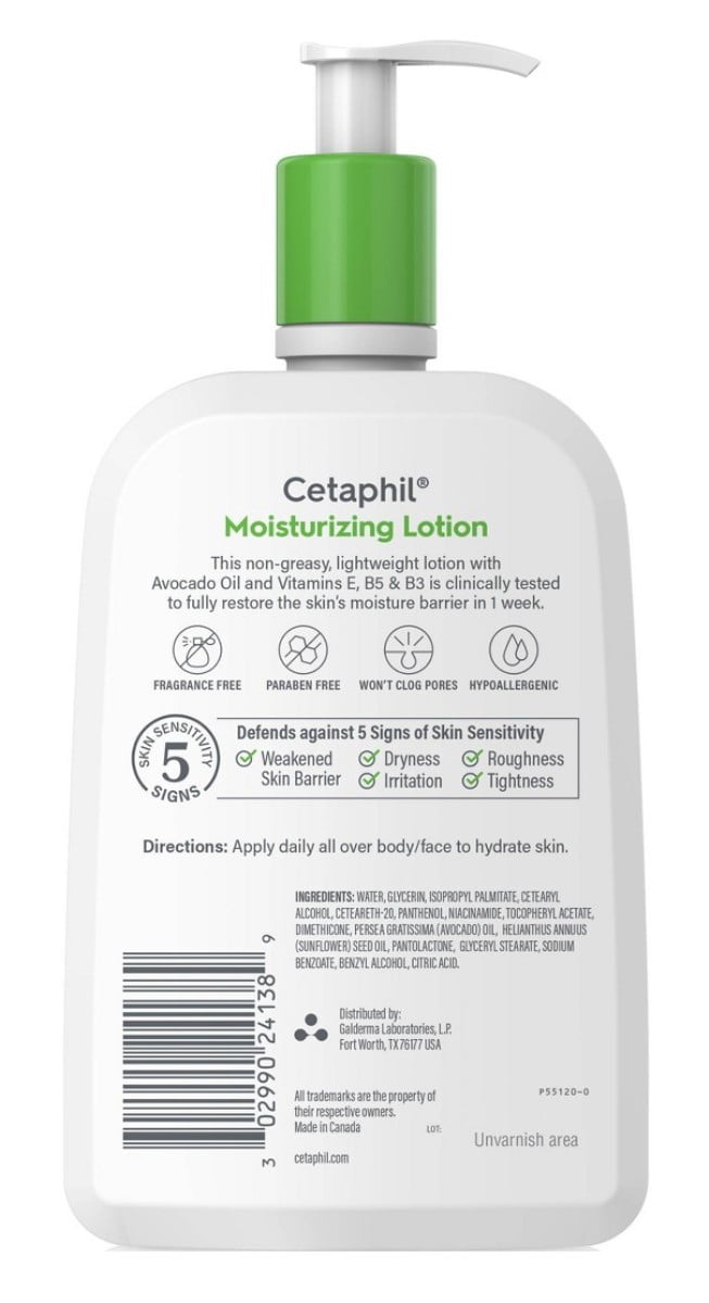 Cetaphil Moisturizing Lotion 20oz Pump Dry To Normal Skin