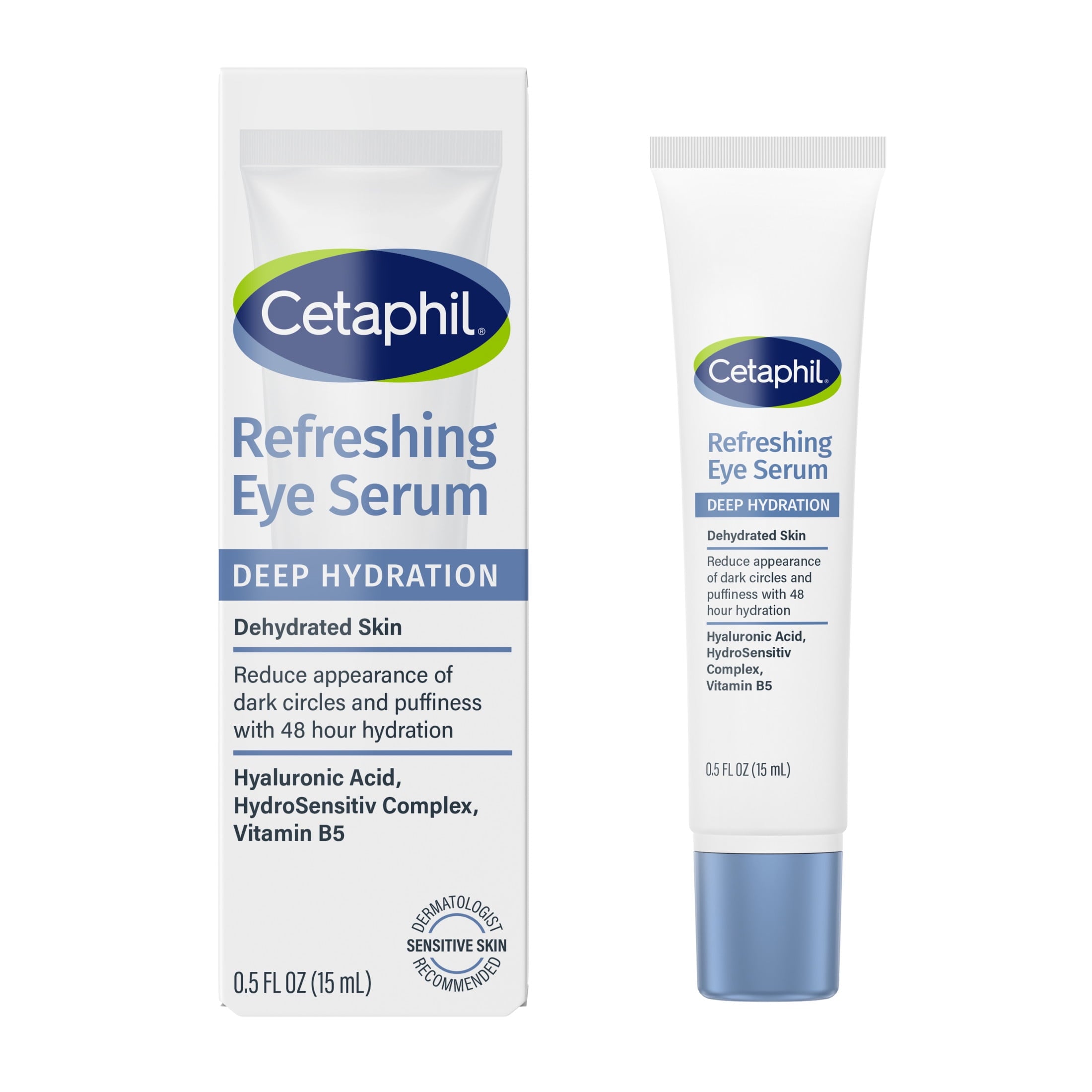 Cetaphil Deep Hydration Refreshing Eye Serum With Hyaluronic Acid, 0.5 fl oz