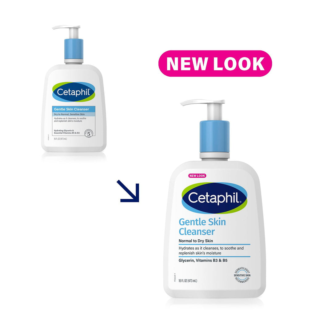 2 Pack Cetaphil Gentle Skin Cleanser FOR ALL SKIN TYPES 16oz