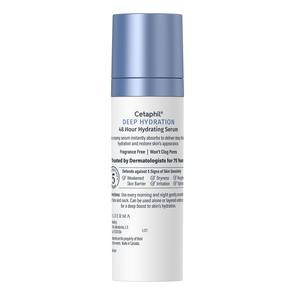 Cetaphil Deep Hydration Fragrance Free 48 Hour Activation Serum, 1 oz, Face Moisturizer