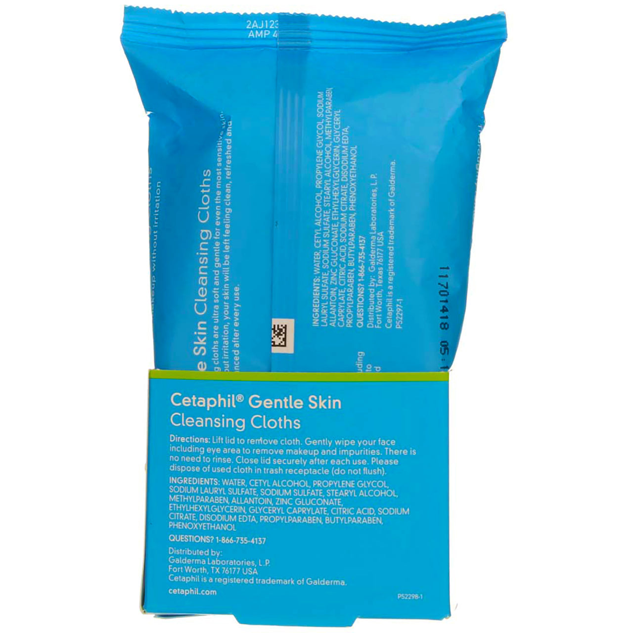 2 Pack Cetaphil Gentle Skin Cleansing Cloths - 25 count Each