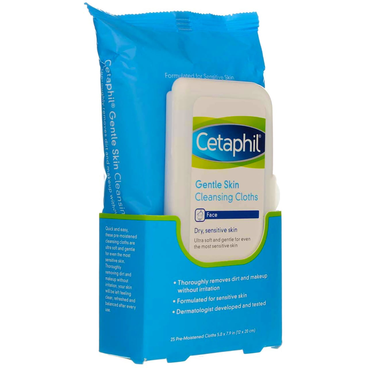 2 Pack Cetaphil Gentle Skin Cleansing Cloths - 25 count Each