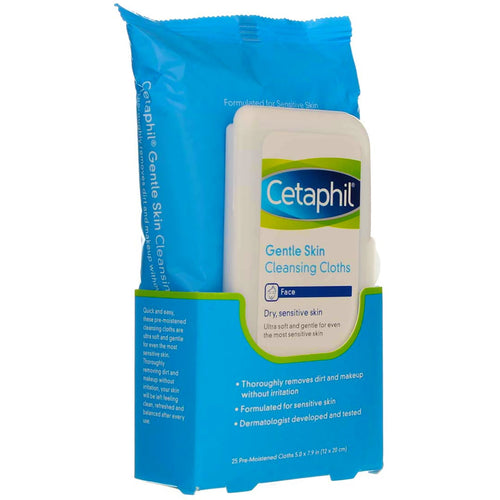 2 Pack Cetaphil Gentle Skin Cleansing Cloths - 25 count Each