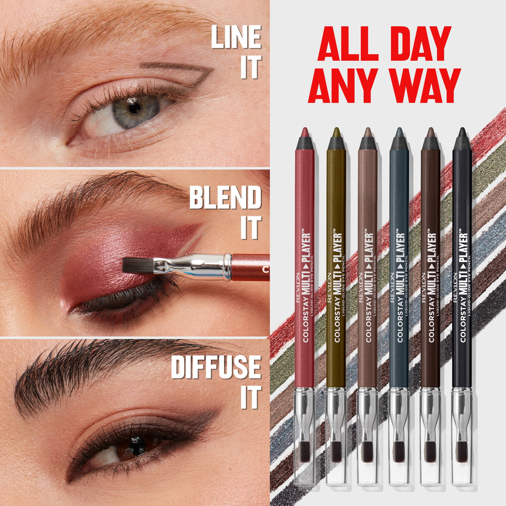 Revlon ColorStay Multiplayer Liquid-Glide Eye Pencil, Waterproof Eye Liner, 403 Glitch Effect, 0.03 oz