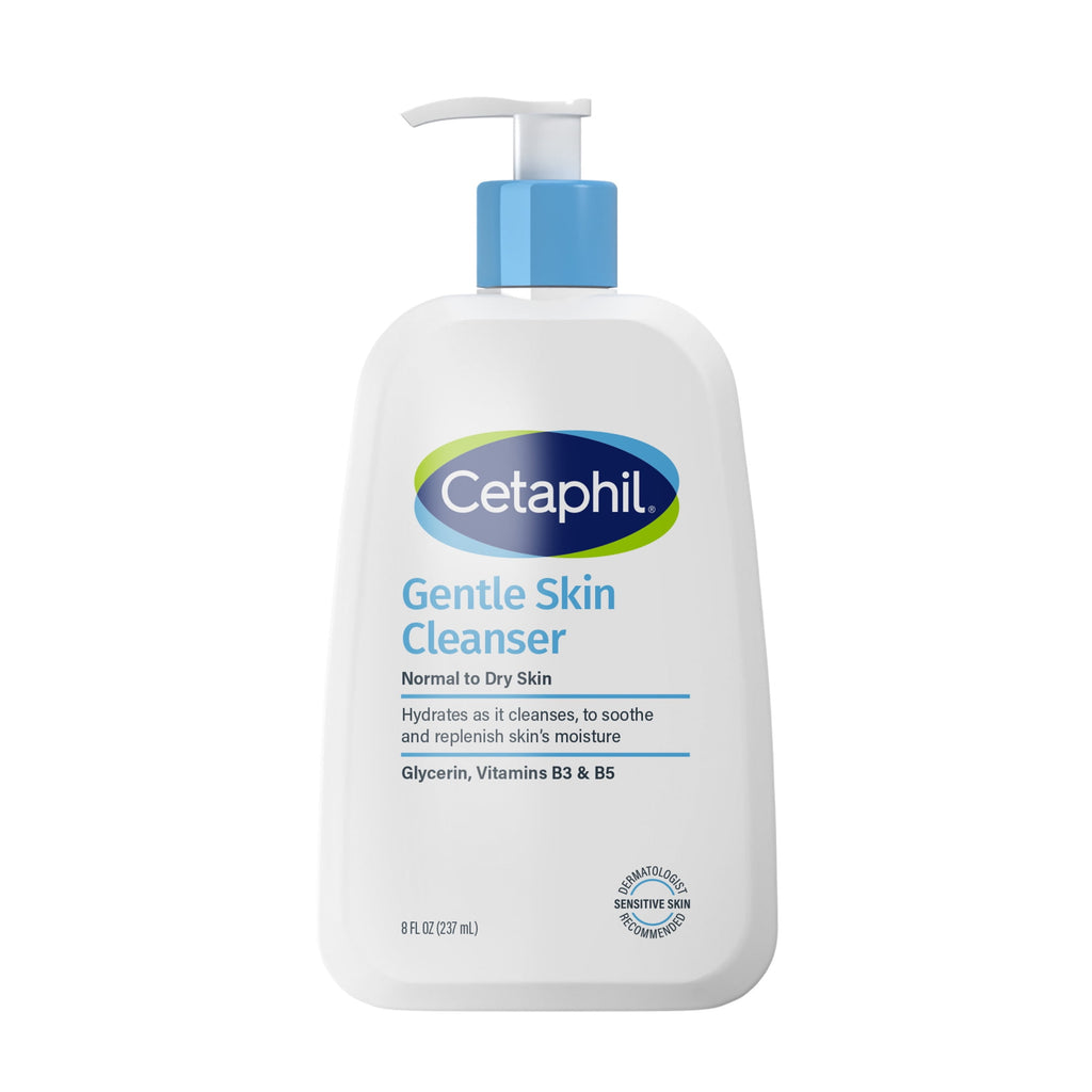 Cetaphil Face Wash Hydrating Gentle Skin Cleanser for Dry to Normal Sensitive Skin, 8 fl oz