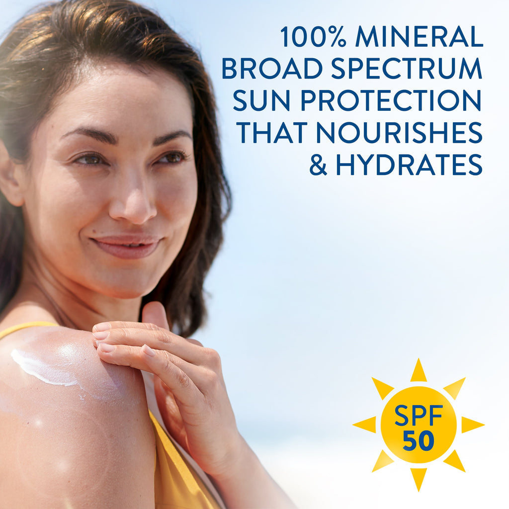 (2 pack) Cetaphil Sheer Sunscreen Lotion for Face & Body SPF 50, 100% Mineral UV Filters, 3 oz