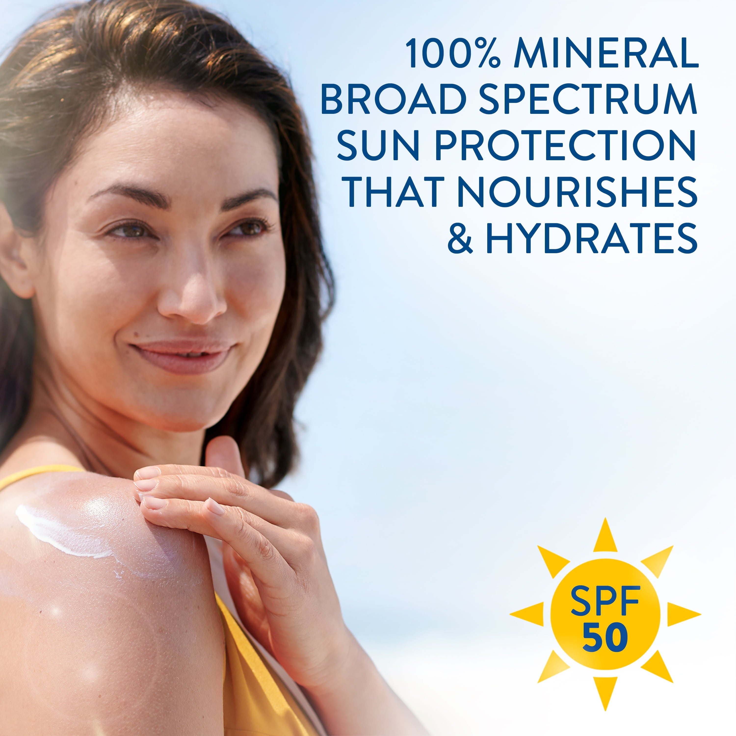 (2 pack) Cetaphil Sheer Sunscreen Lotion for Face & Body SPF 50, 100% Mineral UV Filters, 3 oz