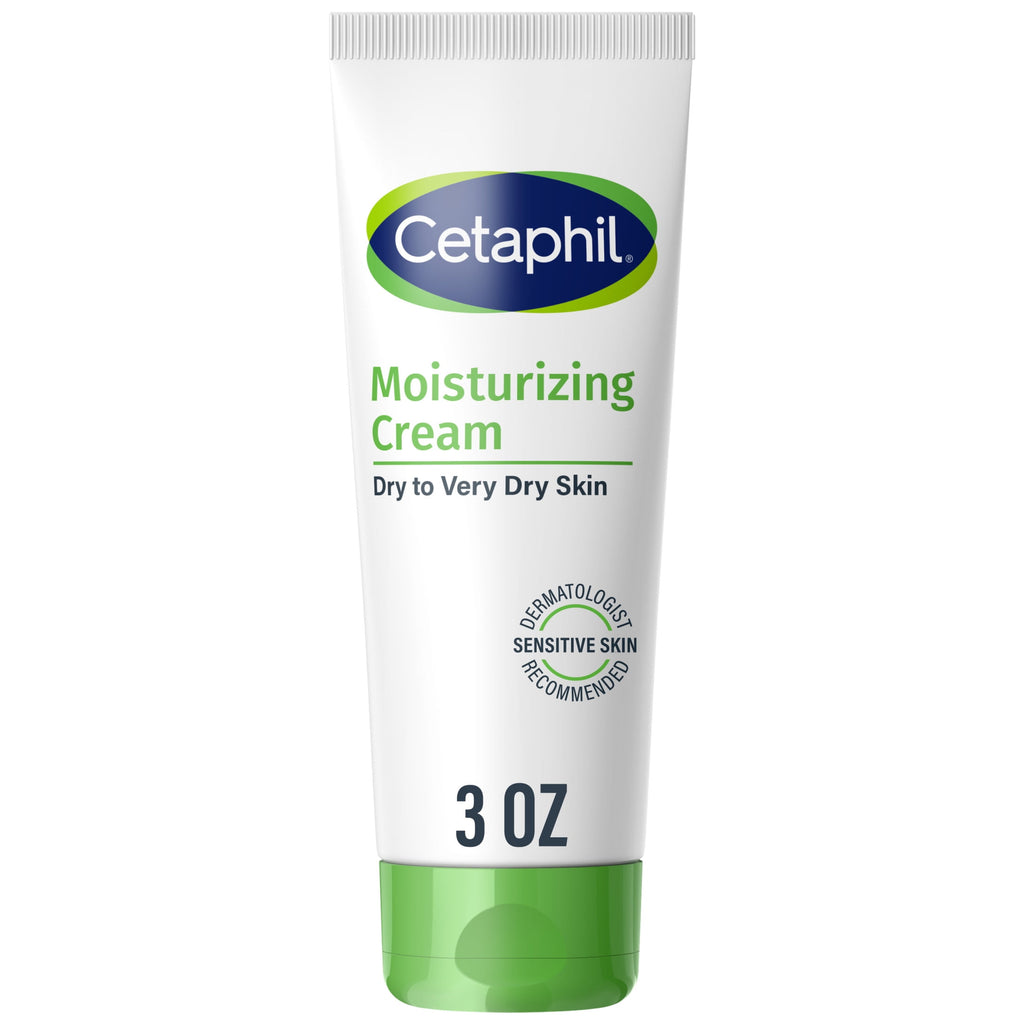 Cetaphil Travel Size Moisturizing Cream for Very Dry to Dry Skin, Unscented, 3 oz