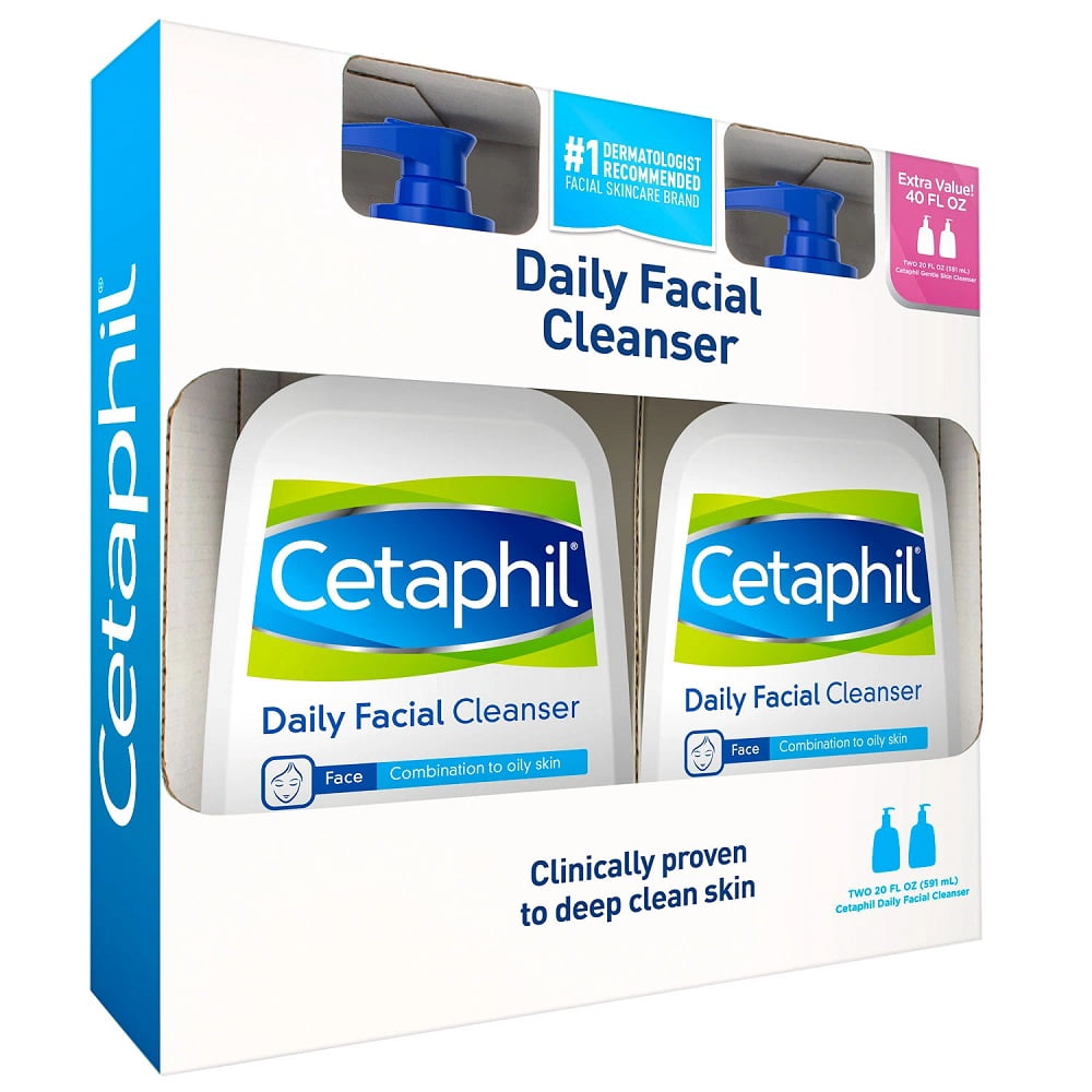Cetaphil Daily Facial Cleanser (20 oz., 2 pk.) Fragrance Free