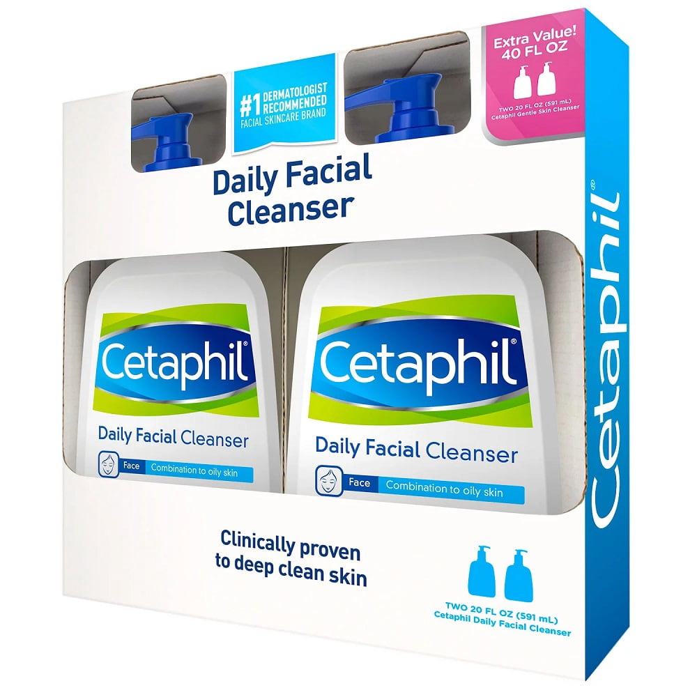 Cetaphil Daily Facial Cleanser (20 oz., 2 pk.) Fragrance Free
