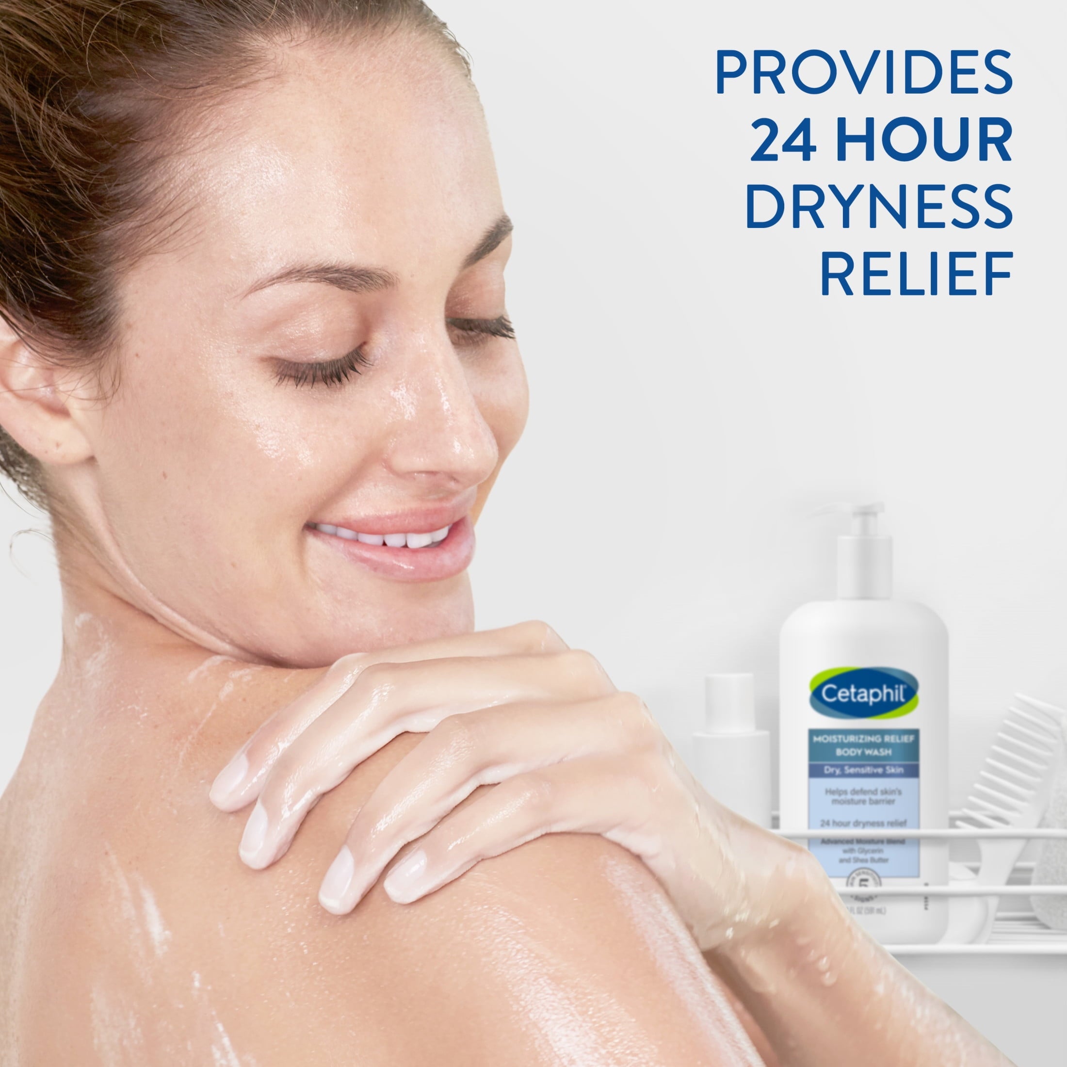 Cetaphil Daily Use Moisturizing Relief Body Wash, Unscented, 20 fl oz