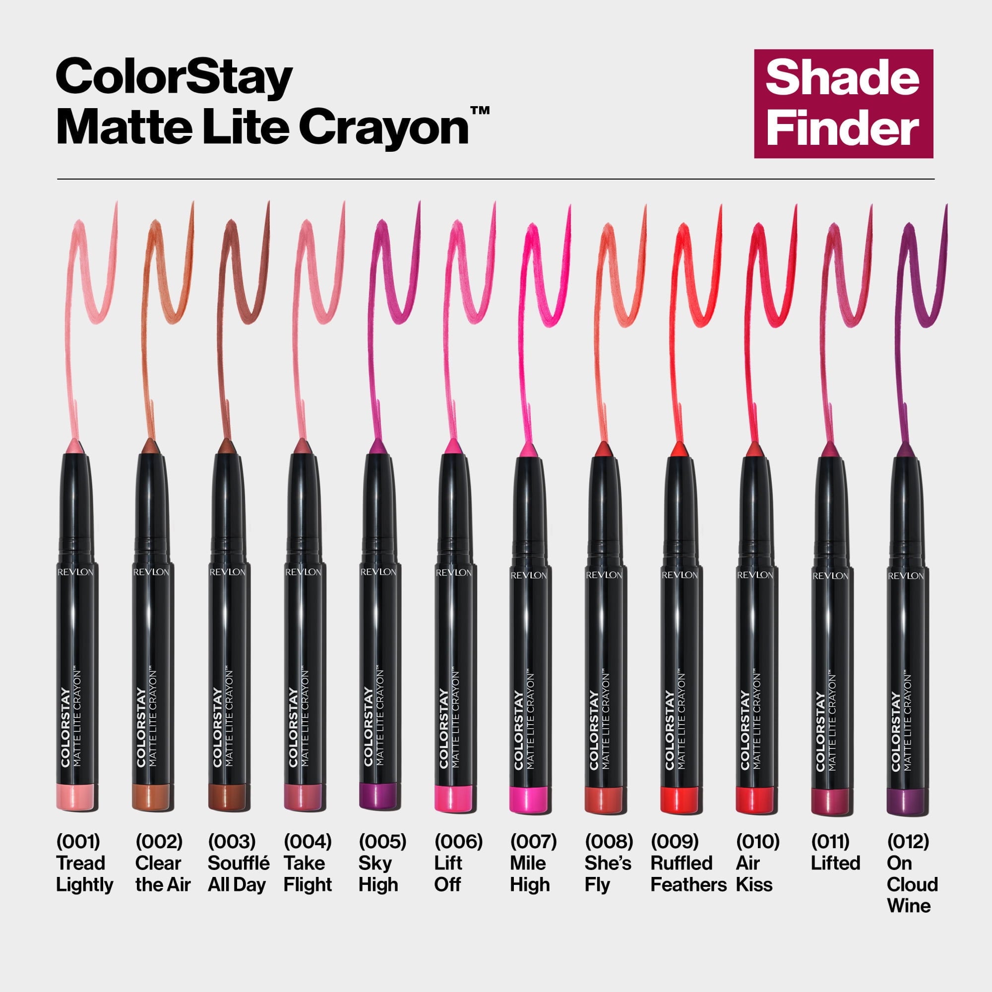 Revlon ColorStay Matte Lite Crayon Lightweight Lipstick, 010 Air Kiss